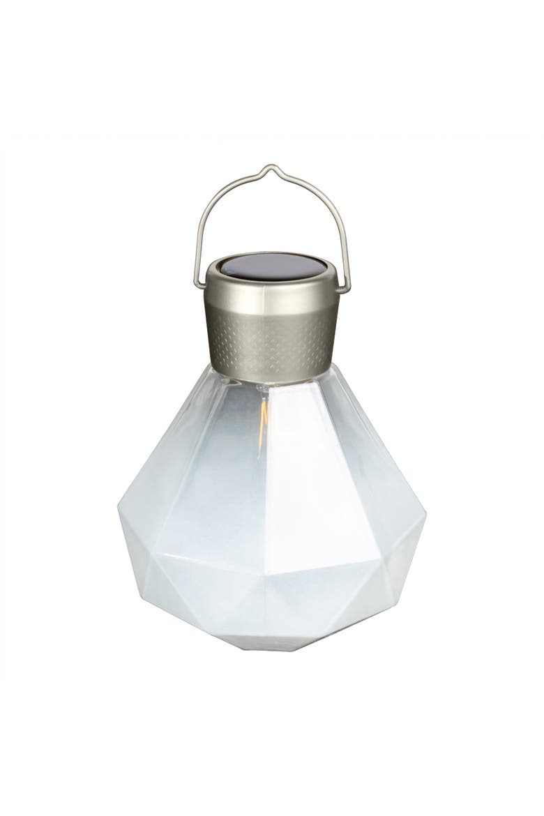 Gem Solar Lantern Handblown Glass, Main, color, Milk