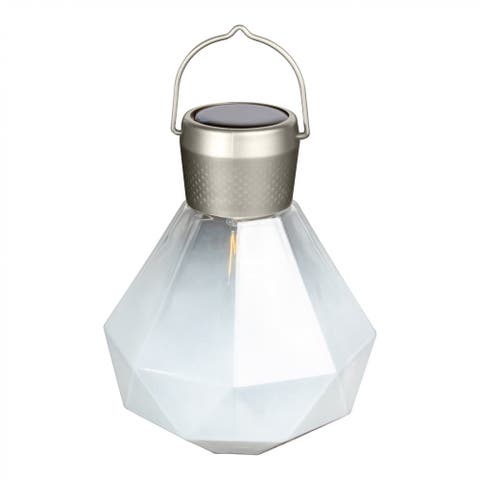 Gem Solar Lantern Handblown Glass