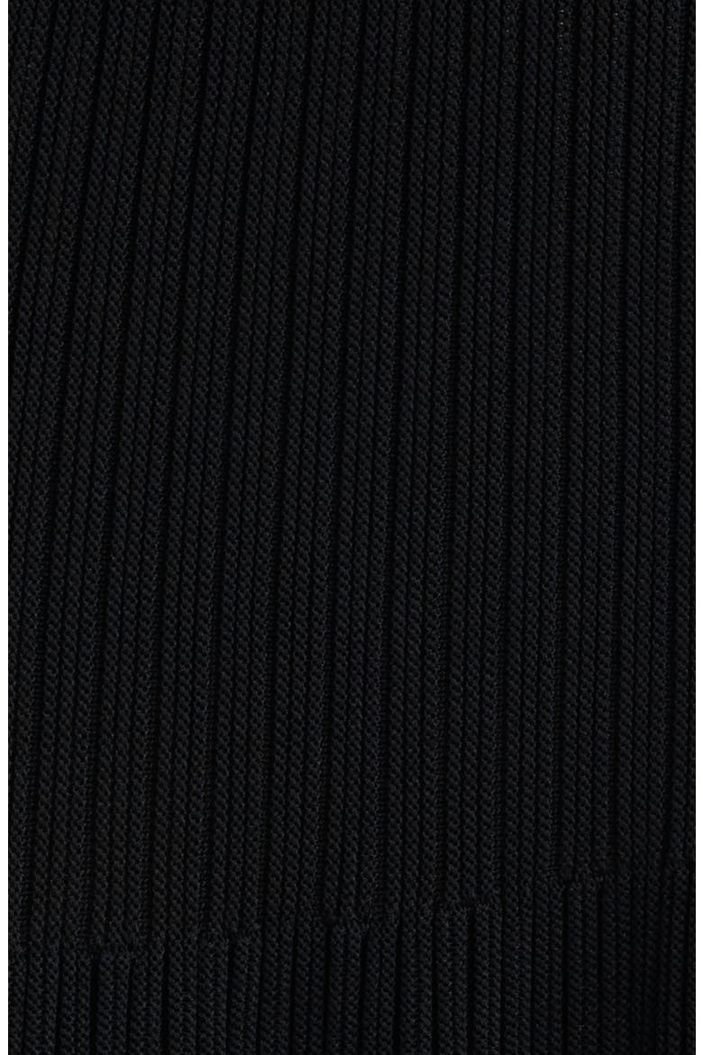 Tessa Sleeveless Rib Dress, Alternate, color, BLACK