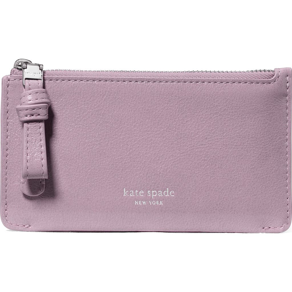 Kate Spade Loop East West Zip Card Case In Purple