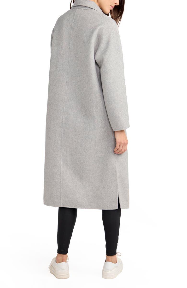 Belle & Bloom Guestlist Oversized Double Breasted Coat, Alternate, color, Grey Marle