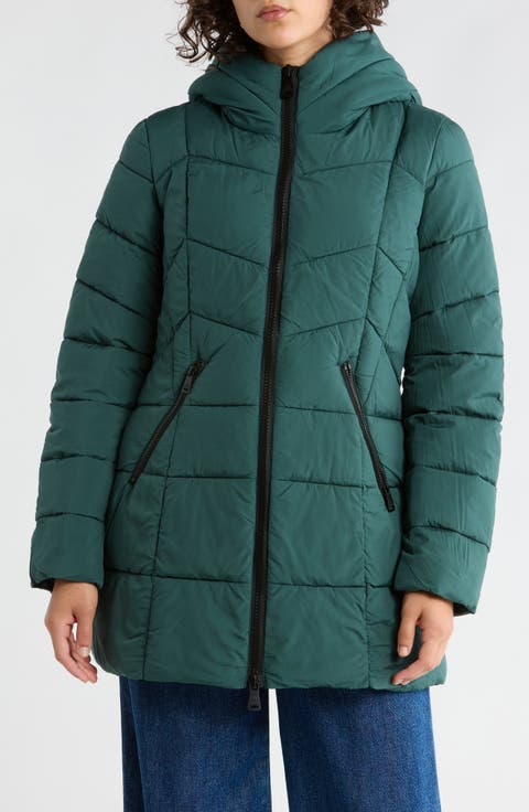 Hooded Water Resistant Puffer Jacket