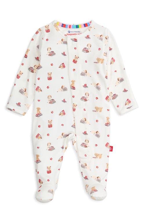 Magnetic Me Pup Fiction Magnetic Footie In White