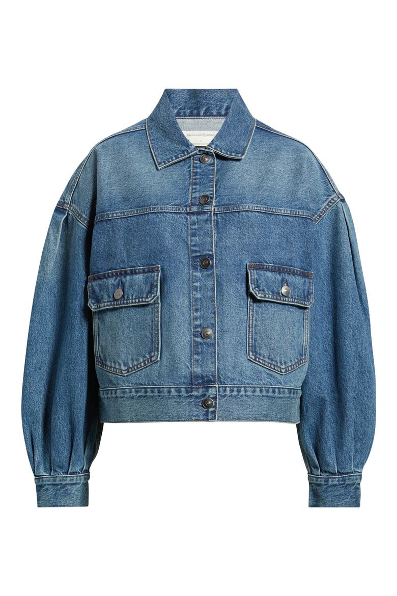 Puff Sleeve Denim Jacket (Women) | Nordstrom