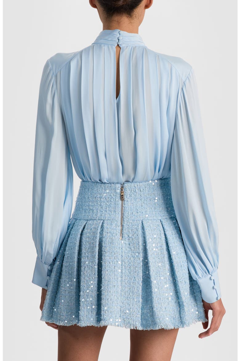 Gertrude Mock Neck Top, Alternate, color, CAROLINA BLUE