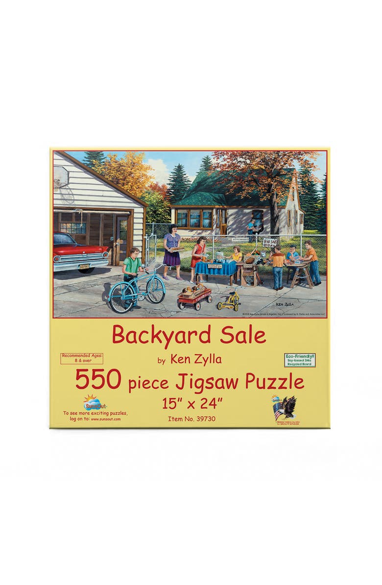 Sunsout Backyard Sale 550 piece Jigsaw Puzzle for Adults, Alternate, color, Multicolor