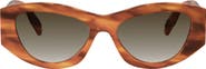CELINE Triomphe 55mm Rectangular Sunglasses