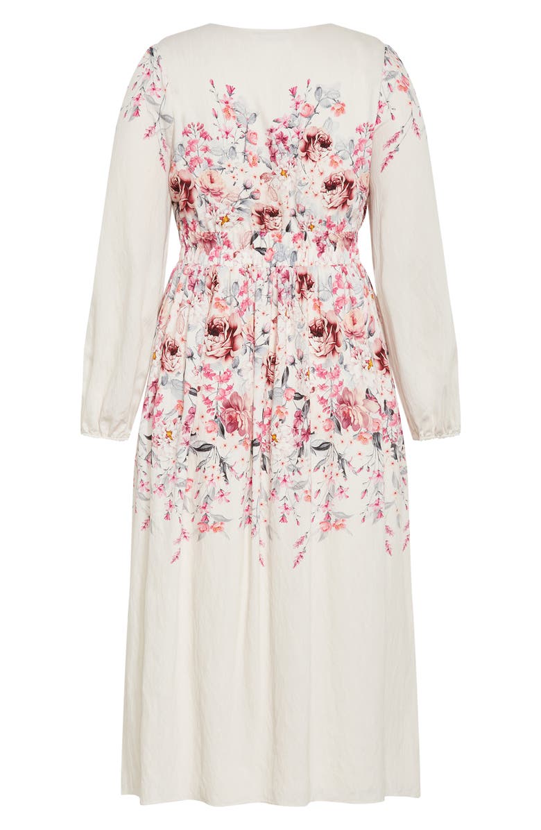 City Chic Keyla Floral Long Sleeve Maxi Dress, Alternate, color, Floral