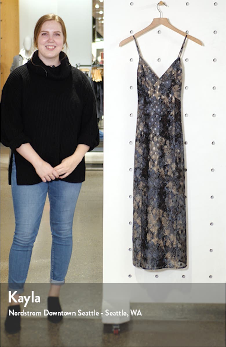 Print Crisscross Back Midi Dress, sales video thumbnail