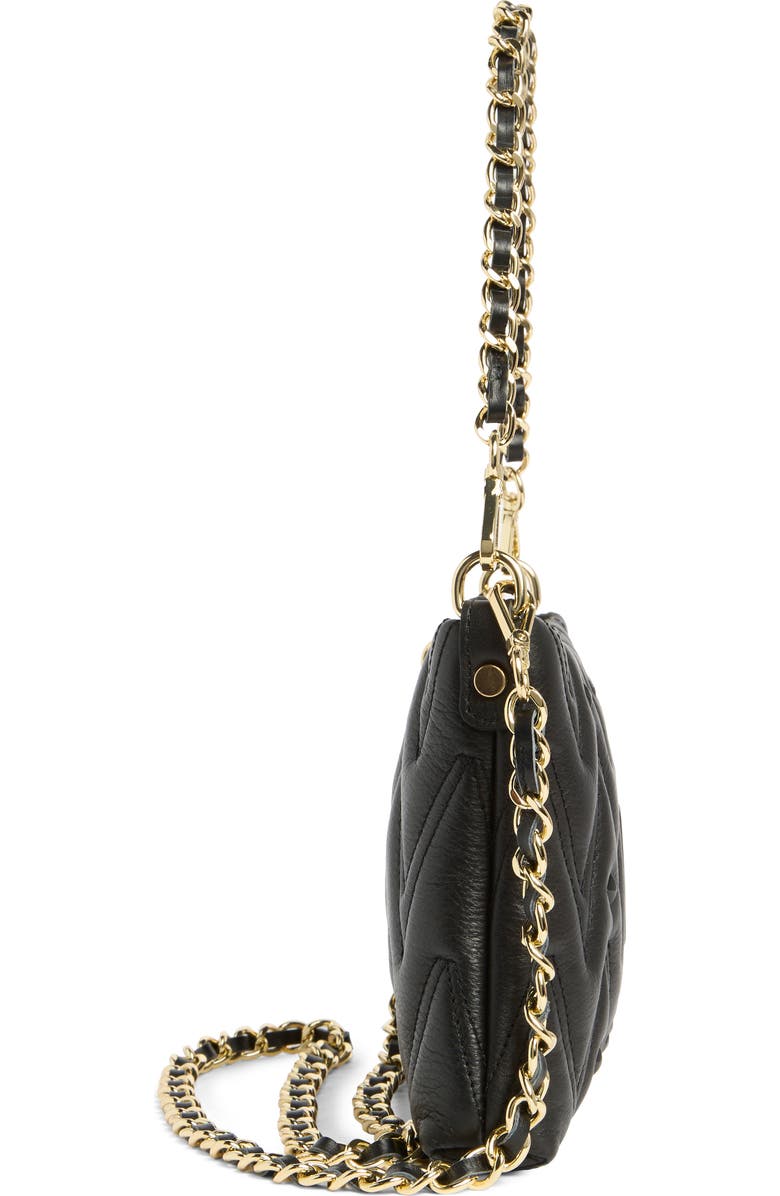 VALENTINO BY MARIO VALENTINO Vanille Diamond Quilted Leather Shoulder Bag, Alternate, color, Black