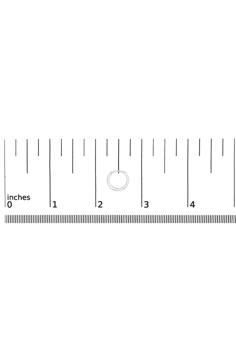 Haus of Brilliance 14K Gold 1/5 CTW Diamond Huggie Hoop Earrings, Alternate, color, White