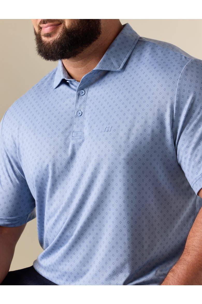 Big & Tall Final Drive Geometric Polo Shirt, Alternate, color, BLUE