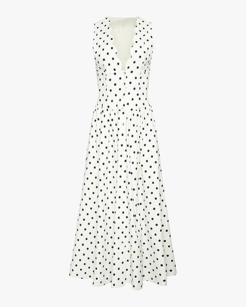 Weworewhat Button Front Scallop Dress In Multi