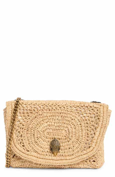 Kurt Geiger London Medium Kensington Raffia Crossbody Bag
