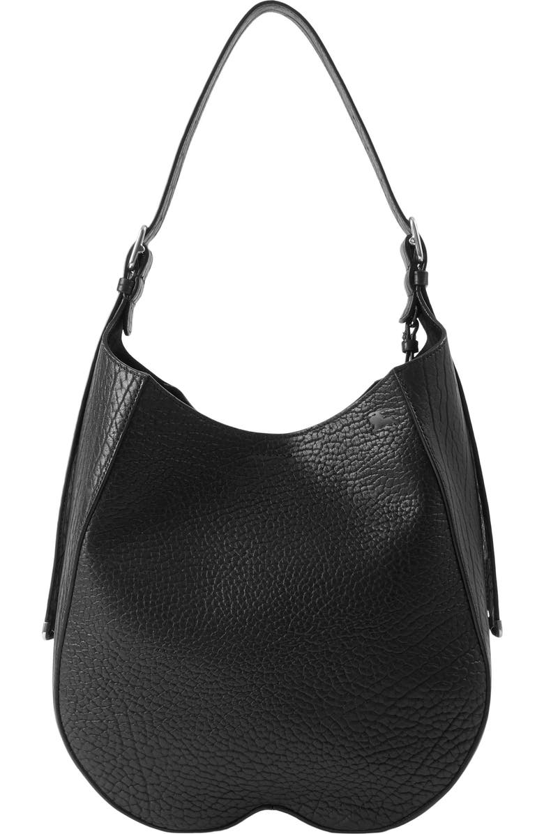 Burberry Medium Chess Leather Hobo Bag, Alternate, color,