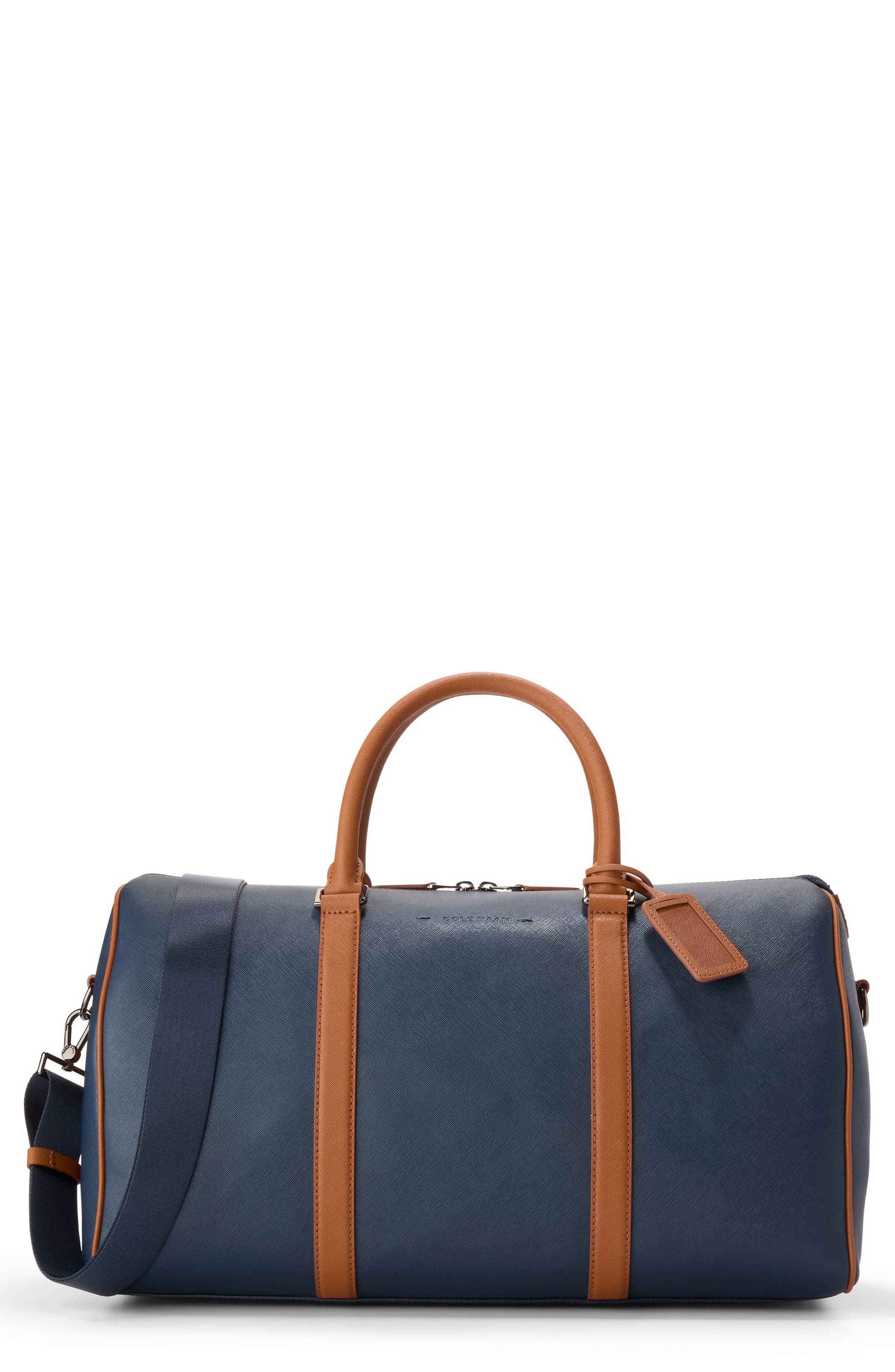 Cole Haan Sloane Saffiano Leather Packall Duffle Bag, Main, color, 