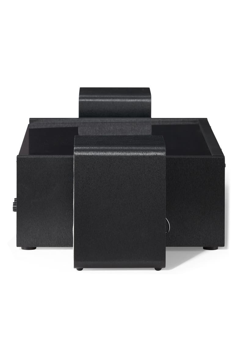 Coda Record Player with Speakers, Alternate, color, BLACK