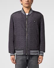 PHILIPP PLEIN Nylon Bomber All-over Monogram Men