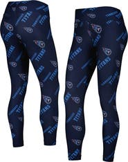 CONCEPTS SPORT Women's Concepts Sport Navy Tennessee Titans Breakthrough Allover Print Lounge Leggings
