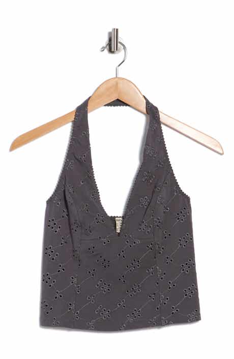Free People Full Bloom Crop Halter Top