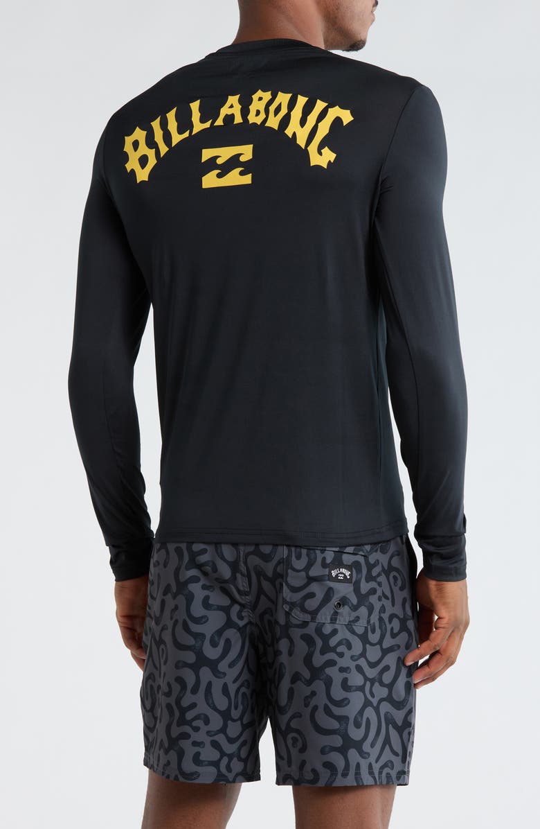Billabong Fish Long Sleeve Rashguard, Alternate, color, Black