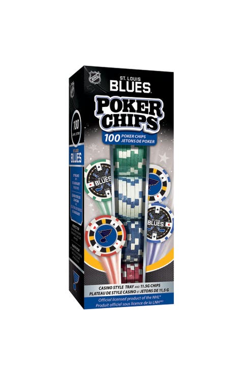 St. Louis Blues 100 Piece Poker Chips