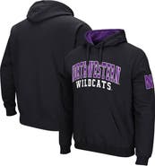 COLOSSEUM Men's Colosseum Black Northwestern Wildcats Double Arch Pullover Hoodie