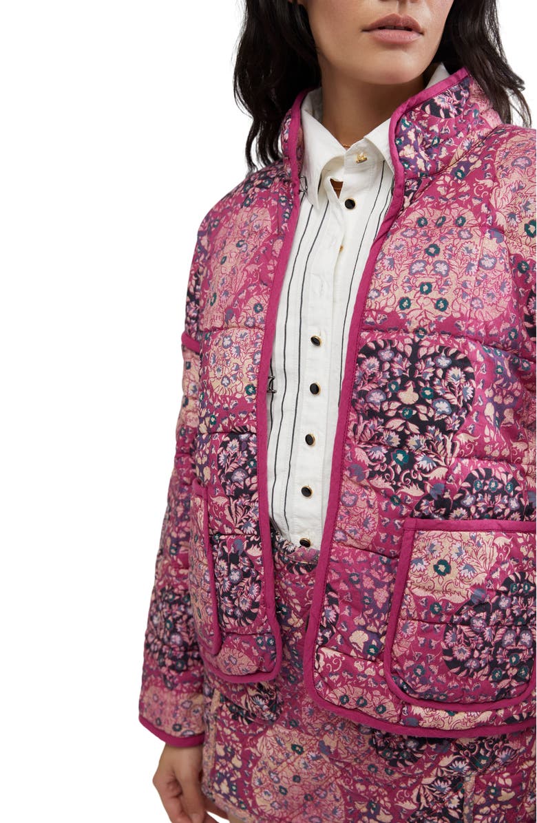 Free People Chloe Print Jacket, Alternate, color, Sweethearts Combo