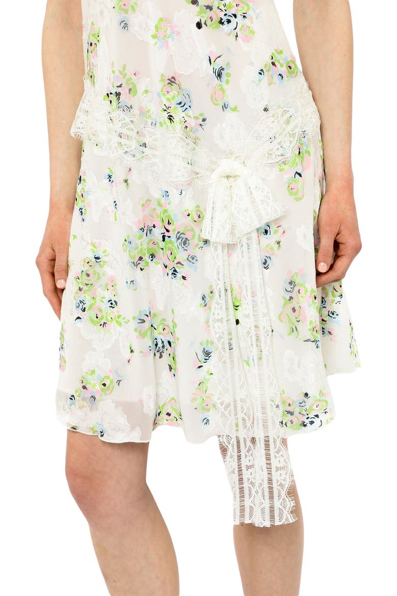 Rosies Posies Chiffon Slip Dress, Alternate, color, Baby Blue Multi