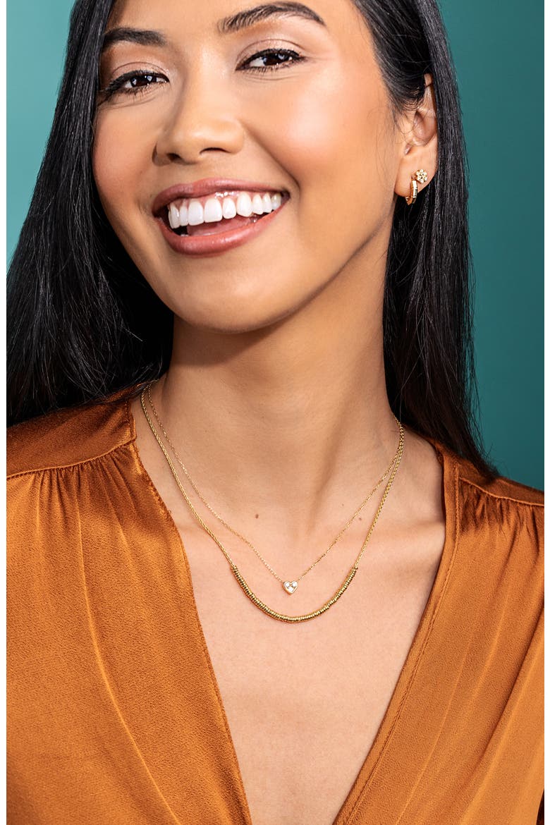 Maya Diamond Cluster Stud Earrings (Nordstrom Exclusive), Alternate, color, 18K YELLOW GOLD