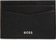 HUGO New Crosstown Money Clip Leather Card Case