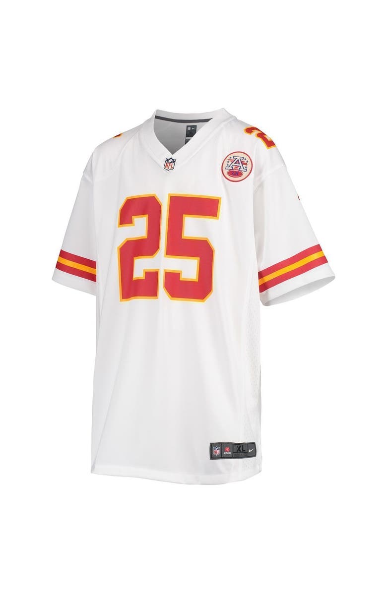 Nike Youth Nike Clyde Edwards-Helaire White Kansas City Chiefs Game Jersey, Alternate, color,