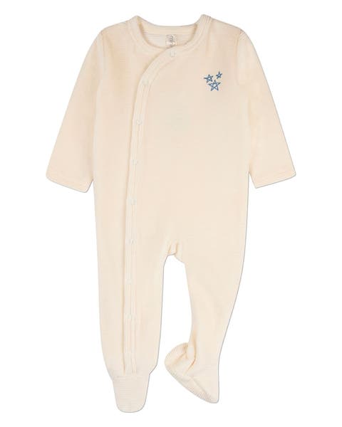 Baby Star Cluster Velour Footie