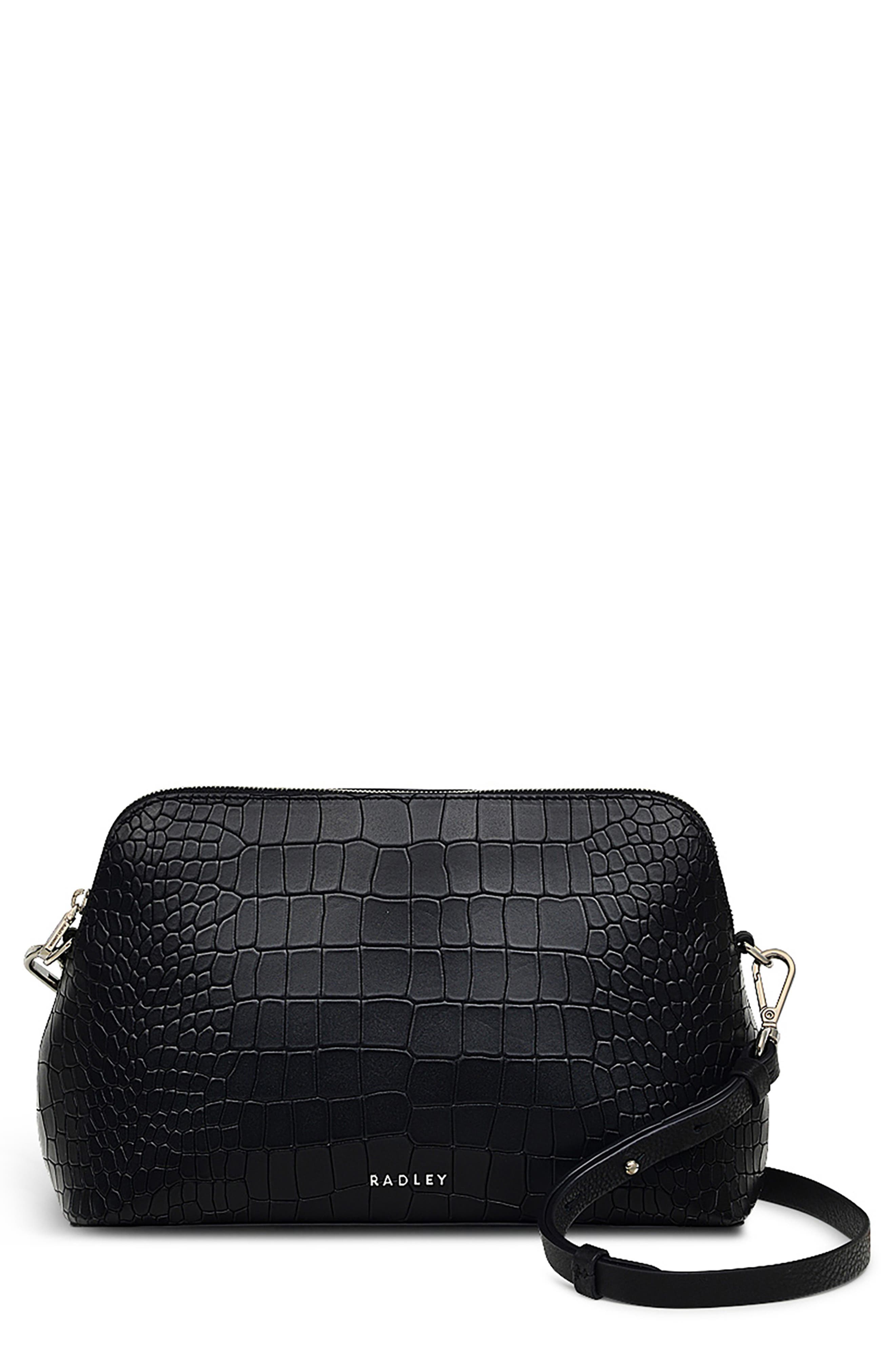Radley Liverpool Street Croc Embossed Crossbody Bag