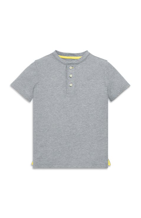 Kids Heathered Henley Tee (Toddler, Little Kid, & Big Kid)