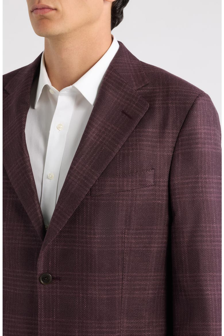 Highland Soft Sport Coat, Alternate, color, DARK RED