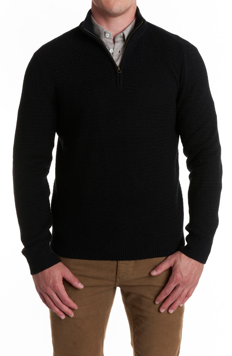 Billy Reid Merino Wool Half Zip Sweater, Main, color, 