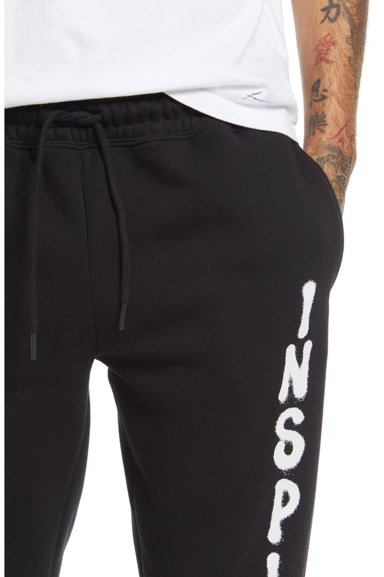 Men's Photo Print Joggers, Alternate, color, BLACK