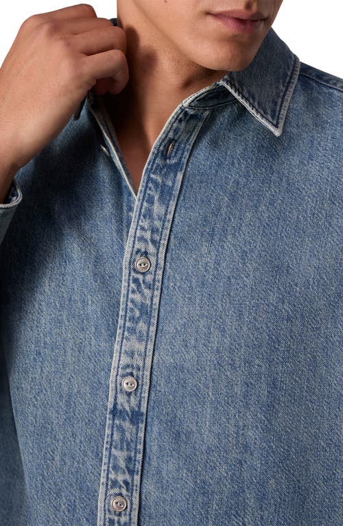 Shop Rag & Bone Matthew Denim Button-up Shirt In Corbin