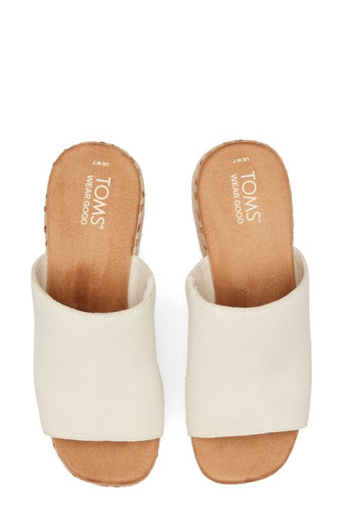 TOMS TOMS LAILAM ESPADRILLE PLATFORM SLIDE SANDAL 