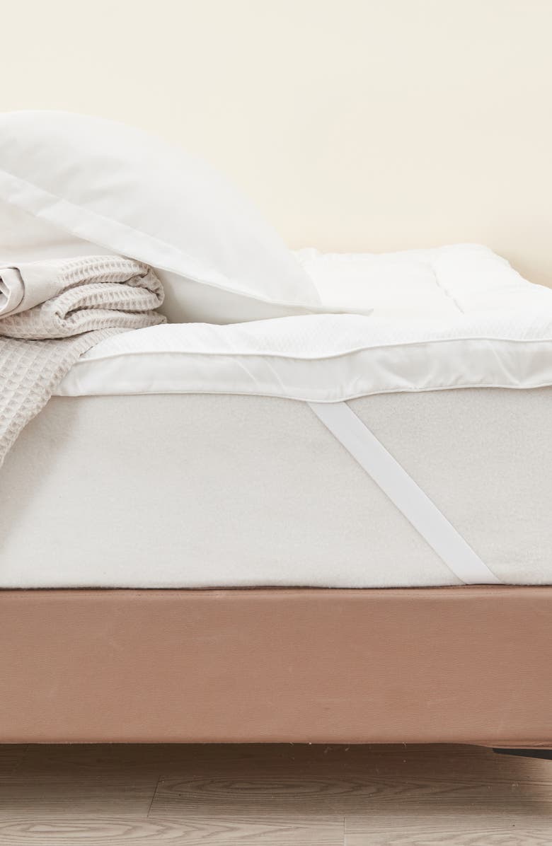 Woven & Weft Down Alternative Mattress Topper, Alternate, color, White