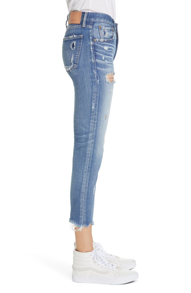 MOUSSY Ridgewood Ripped Crop Skinny Jeans, Alternate, color, 