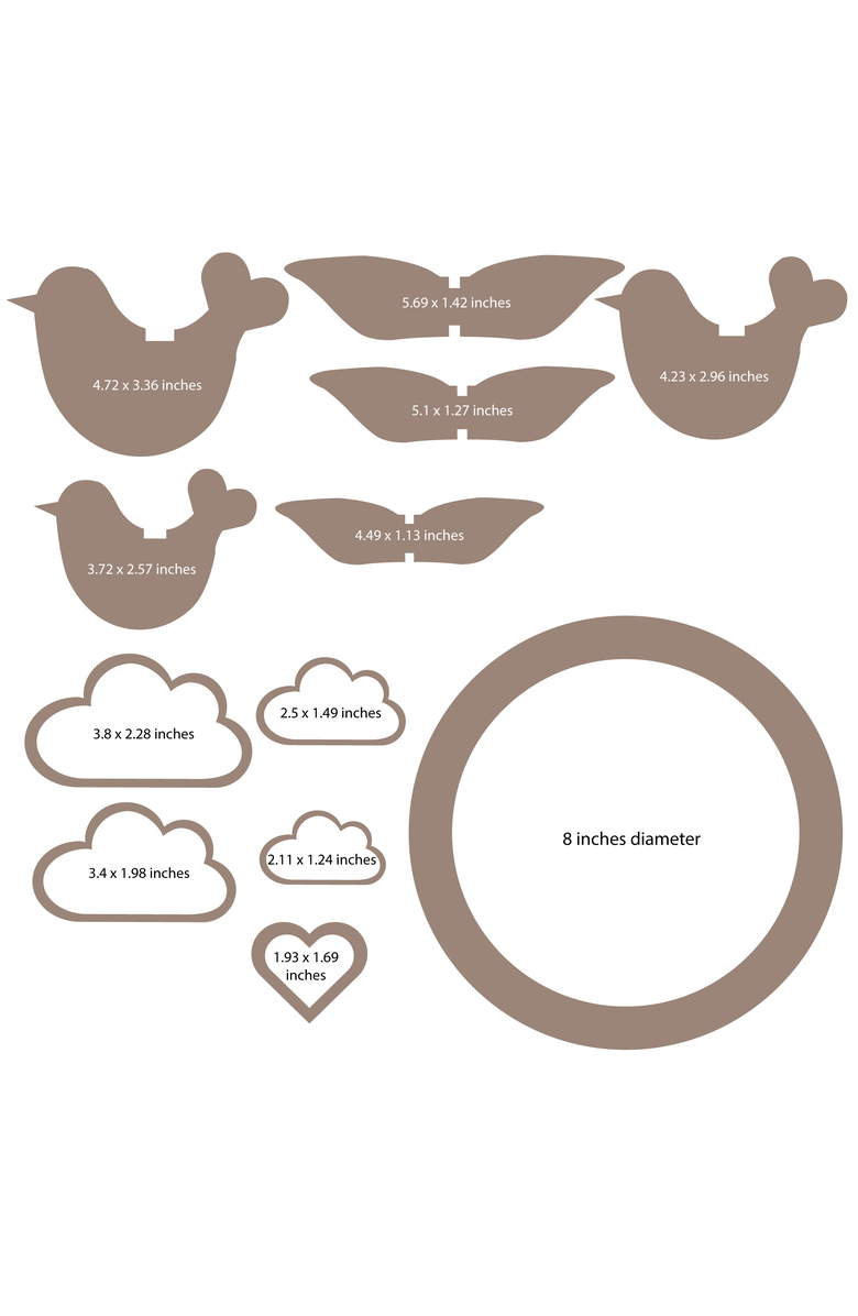 Chalk & Chuckles Yarn birds Craft Kit, Alternate, color, NO COLOR