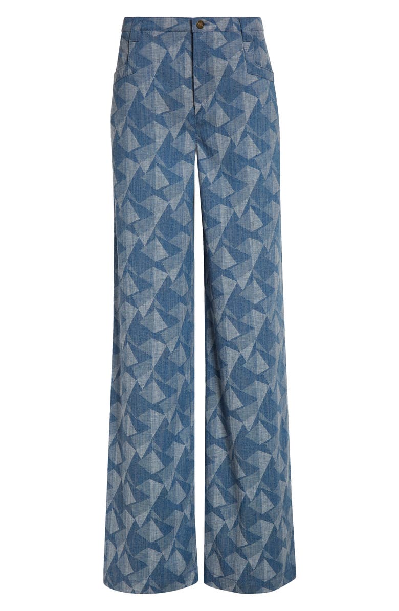 Ramy Brook Leo Jeans, Alternate, color, Geo Denim