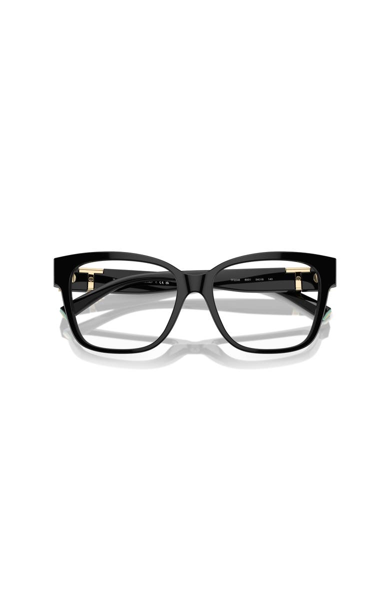 Tiffany & Co. 54mm Square optical glasses, Alternate, color, Black