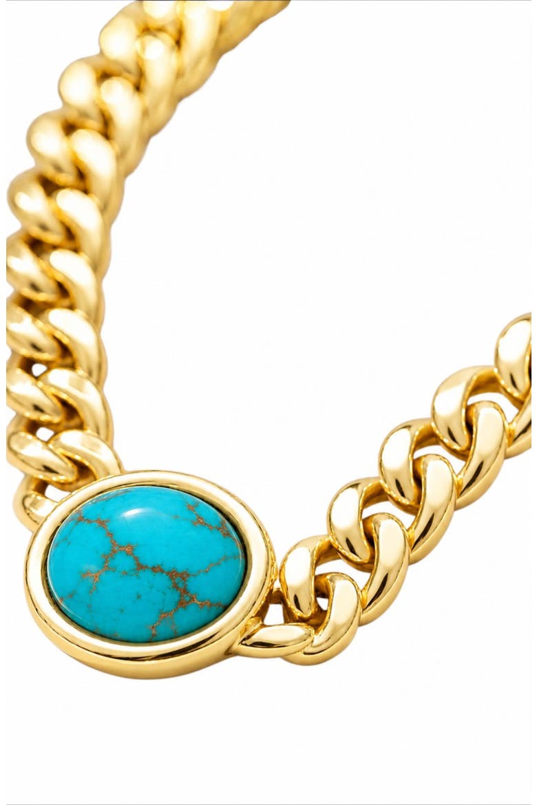 Heiress Necklace, Alternate, color, Moonstone, & Turquoise