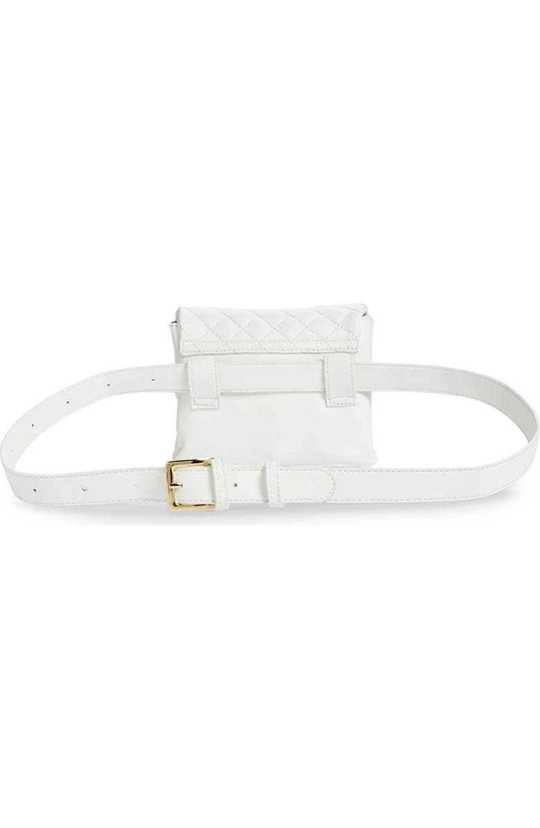 Mali + Lili Quilted Vegan Leather Belt Bag, Alternate, color,