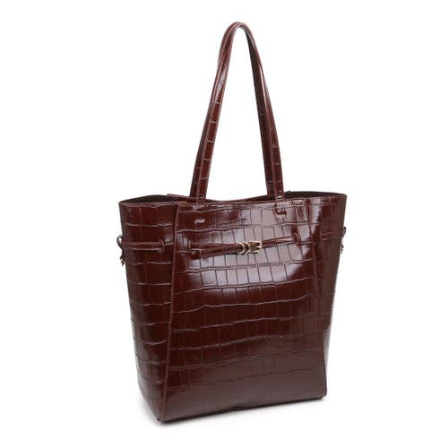 Moda Luxe Athena Bucket In Burgundy
