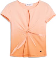 Desigual Keyhole Twist Ombré T-Shirt