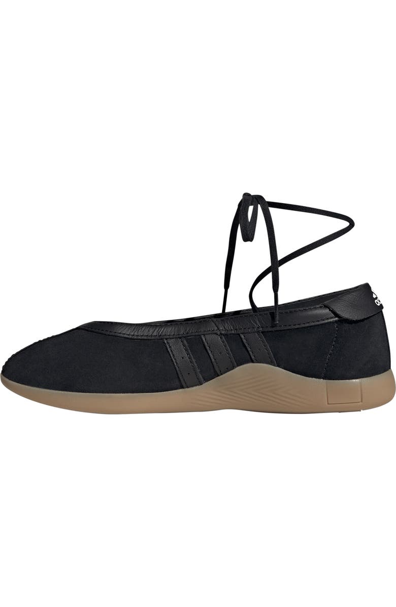 adidas Taekwondo Mei Ballet Flat, Alternate, color, Black/ White/ Gum